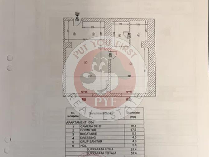 Rin Grand Residence l Apartament 2 camere l Decomandat l 58mp l B10617